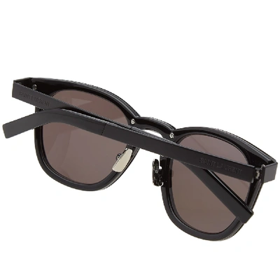 Shop Saint Laurent Sl 28 Combi Sunglasses In Black