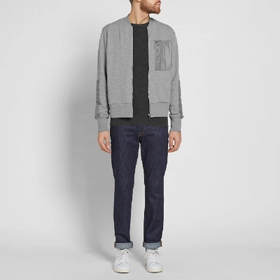 Shop Polo Ralph Lauren Textured Cotton Crew Knit In Grey