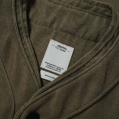 Shop Visvim Dug Out Shirt In Green