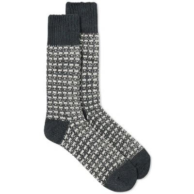 Shop Anonymous Ism Broken Line Crew Sock - 2 Pack In Multi