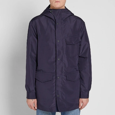 Shop Paul Smith Double Bonded Parka In Blue