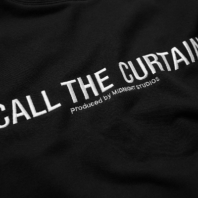 Shop Midnight Studios Call The Curtains Pullover Hoody In Black