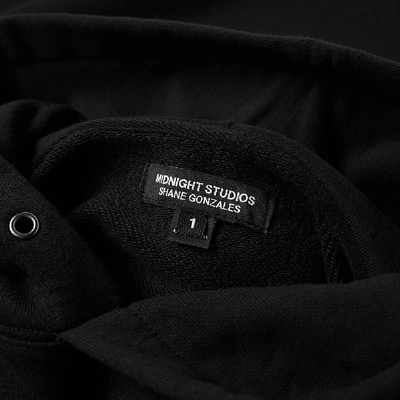 Shop Midnight Studios Call The Curtains Pullover Hoody In Black