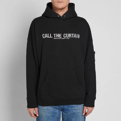 Shop Midnight Studios Call The Curtains Pullover Hoody In Black