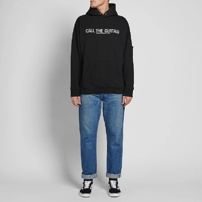 Shop Midnight Studios Call The Curtains Pullover Hoody In Black