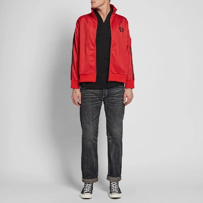 Shop Midnight Studios Music Note Track Jacket In Red