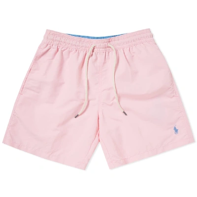 Shop Polo Ralph Lauren Classic Traveller Swim Short In Pink