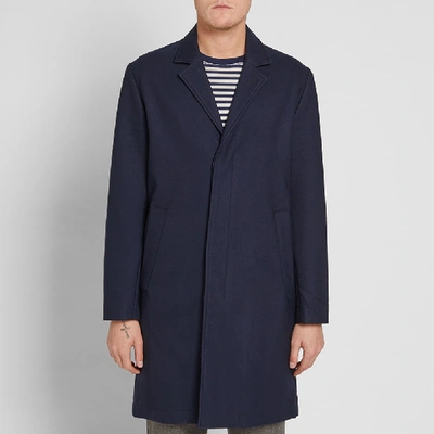Shop Norse Projects Sundsval Wool Jacket In Blue