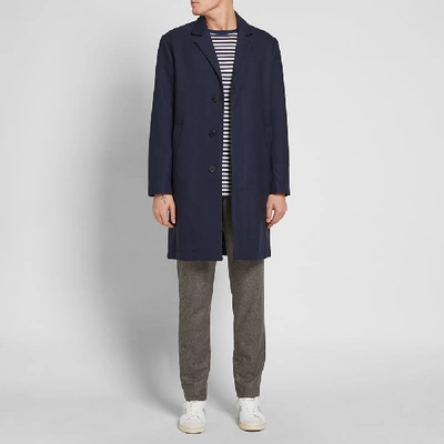 Shop Norse Projects Sundsval Wool Jacket In Blue