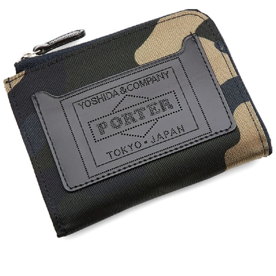 Shop Porter-yoshida & Co . Camo Multi Wallet In Green