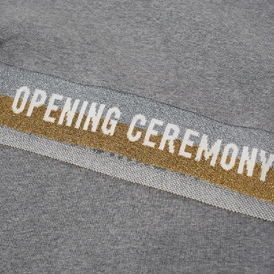 Shop Opening Ceremony Tape Logo Hoody In Grey