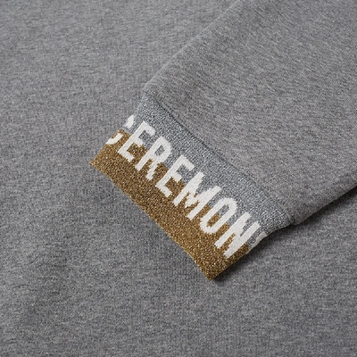 Shop Opening Ceremony Tape Logo Hoody In Grey