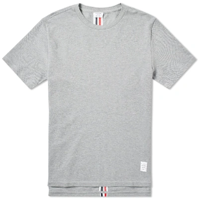 Shop Thom Browne Back Stripe Pique Tee In Grey