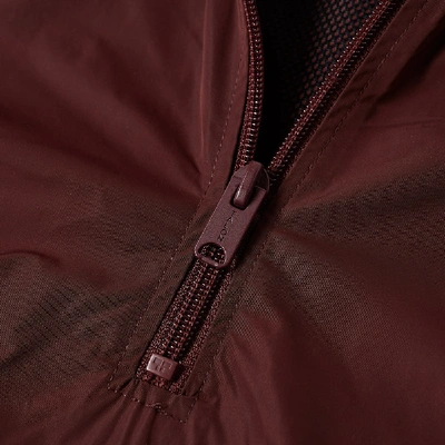 Shop Yeezy Season 5 Half Zip Windbreaker In Burgundy