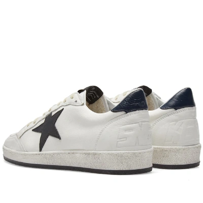 Shop Golden Goose Deluxe Brand Ballstar Signature Sneaker In White