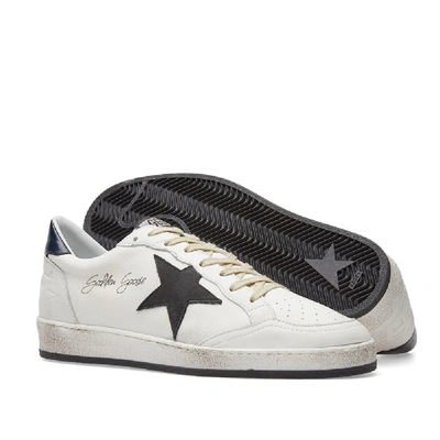 Shop Golden Goose Deluxe Brand Ballstar Signature Sneaker In White