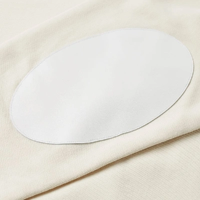 Shop Maison Margiela 14 Classic Elbow Patch Crew Neck Sweat In White