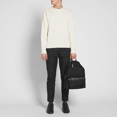 Shop Maison Margiela 14 Classic Elbow Patch Crew Neck Sweat In White