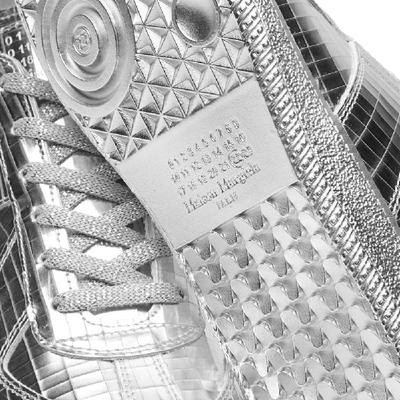 Shop Maison Margiela 22 Replica Mirror Sneaker In Silver
