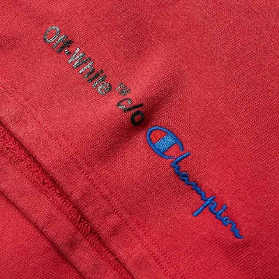 Off-white X Champion Short In Red | ModeSens