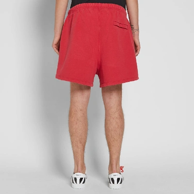 Off white champion 2025 red shorts