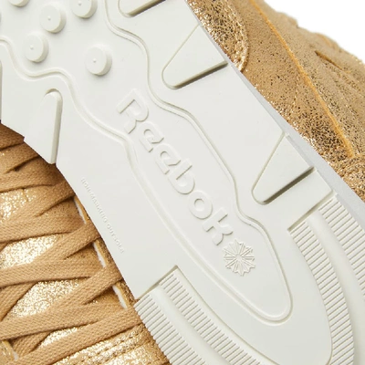 Shop Reebok Classic Leather Shimmer W In Gold