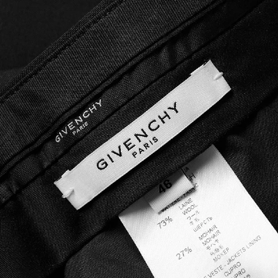 Shop Givenchy Wool Mohair Suit In Black