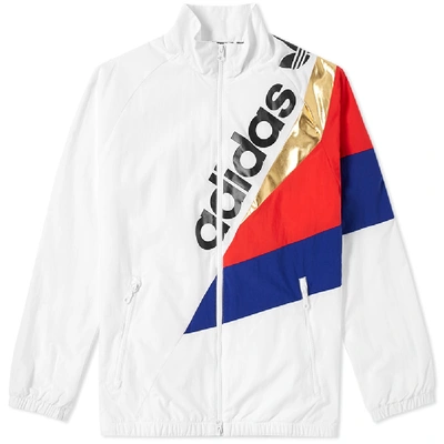 Shop Adidas Originals Adidas Tribe Track Top In White