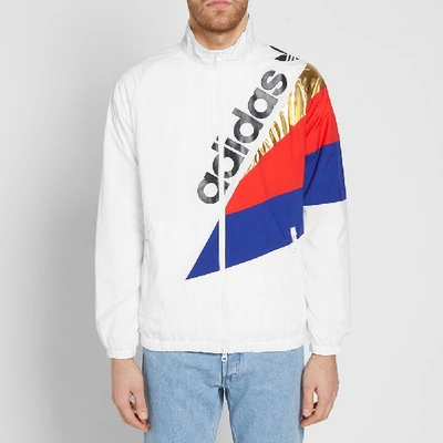 Shop Adidas Originals Adidas Tribe Track Top In White