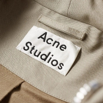 Shop Acne Studios Melt Twill Parka In Brown