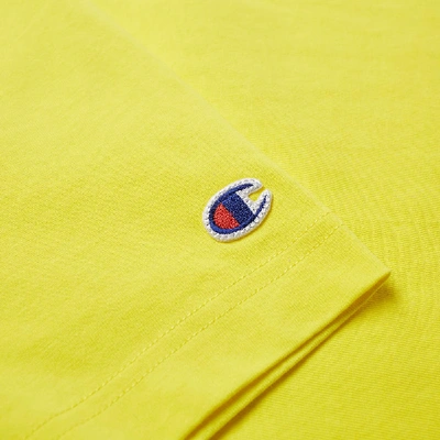 Shop Champion Reverse Weave Classic Tee In Yellow