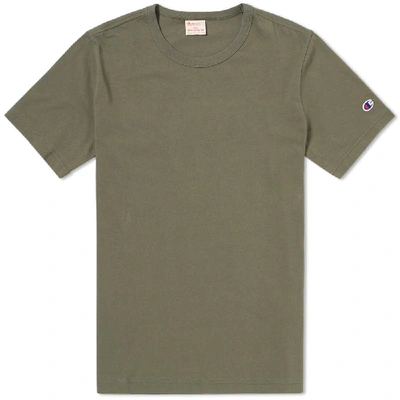 Shop Champion Reverse Weave Classic Tee In Green
