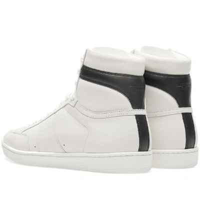 Shop Saint Laurent Sl-10 High Sneaker In White