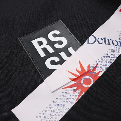 Shop Raf Simons Patch Logo Denim Shirt In Black