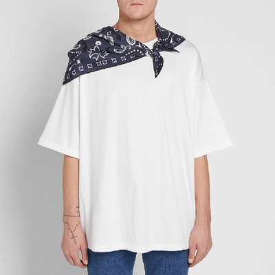 Shop Wooyoungmi Pop On Bandana Scarf Tee In White