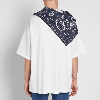 Shop Wooyoungmi Pop On Bandana Scarf Tee In White