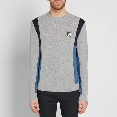 Shop Wooyoungmi Panelled Sweat In Grey