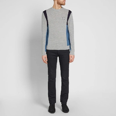 Shop Wooyoungmi Panelled Sweat In Grey