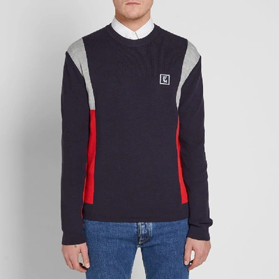 Shop Wooyoungmi Panelled Sweat In Blue
