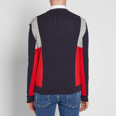 Shop Wooyoungmi Panelled Sweat In Blue