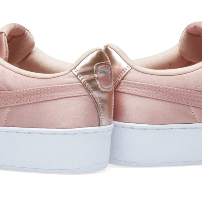 Shop Puma Vikky Platform Satin W In Pink