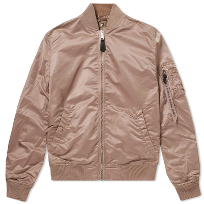 Shop Alpha Industries Ma-1 Vf Lw Reversible Jacket In Pink