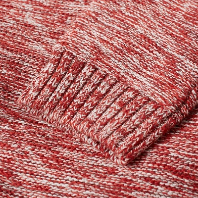 Shop Folk Irregular Stripe Crew Knit In Red