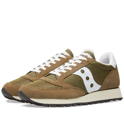 Shop Saucony Jazz Original Vintage In Green