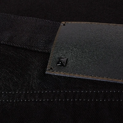 Shop Valentino Slim Fit Rockstud Jean In Black
