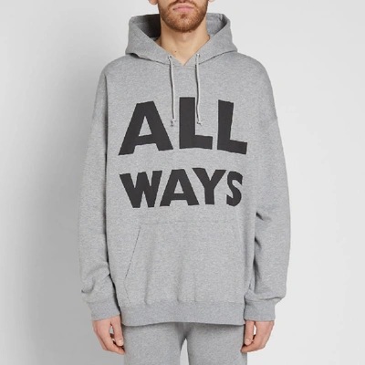 Shop Valentino All Ways Pullover Hoody In Grey