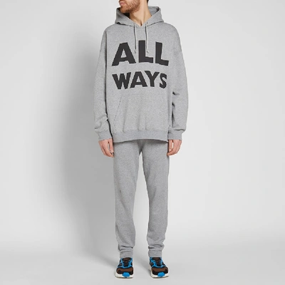 Shop Valentino All Ways Pullover Hoody In Grey