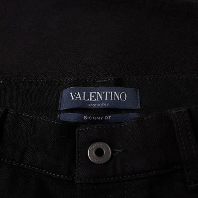 Shop Valentino Skinny Fit Rockstud Jean In Black