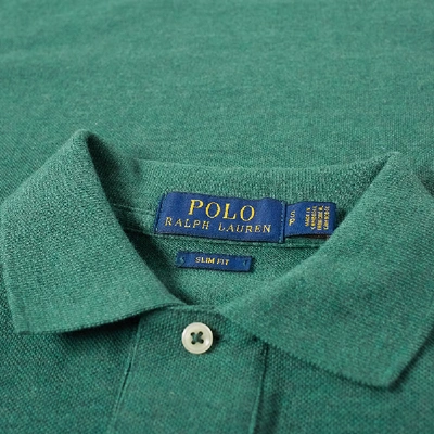 Shop Polo Ralph Lauren Slim Fit Polo In Green