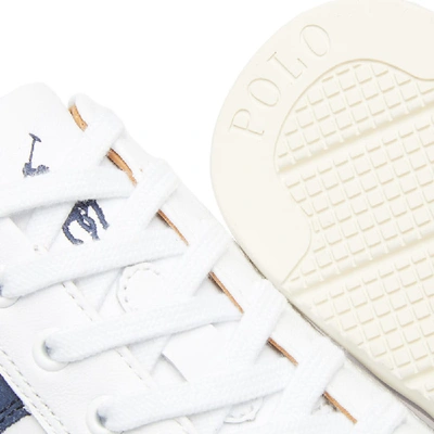Shop Polo Ralph Lauren Price Stripe Tennis Sneaker In White